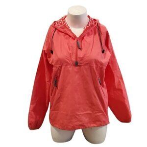 [Anna Lane] Pink Half Zip Windbreaker - Size L